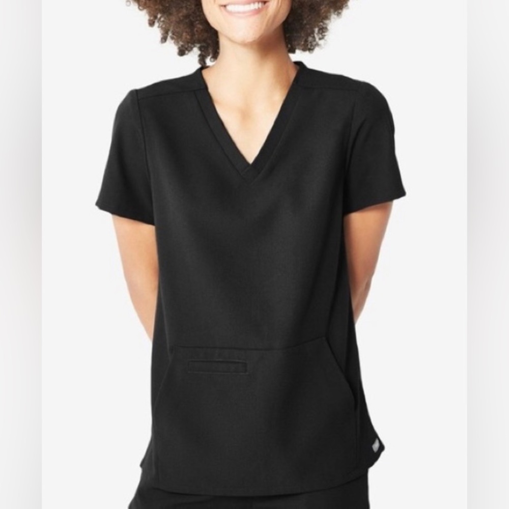 Figs limited edition pacora bonded scrub top in black xs🖤